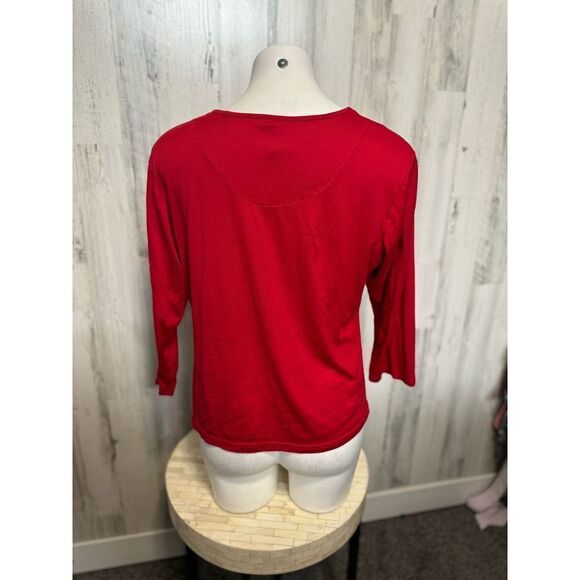 Red long sleeve top - Picture 4 of 5